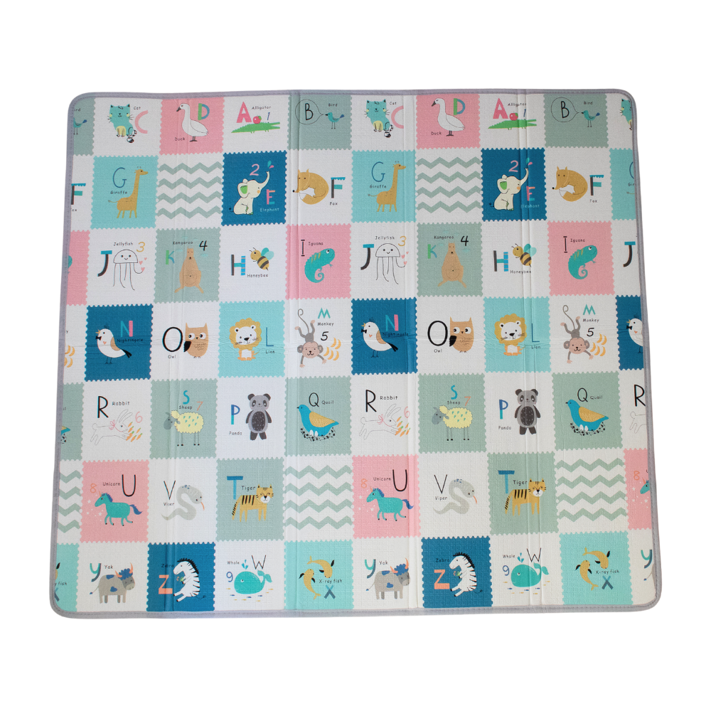 Tayla Jean Neutral Animals & Alphabet Folding Play Mat