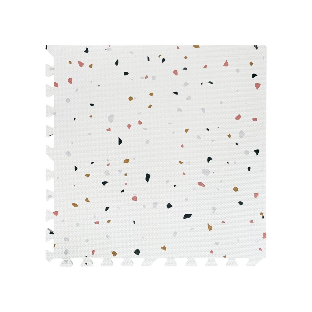 Terrazzo on White Tile Play Mat