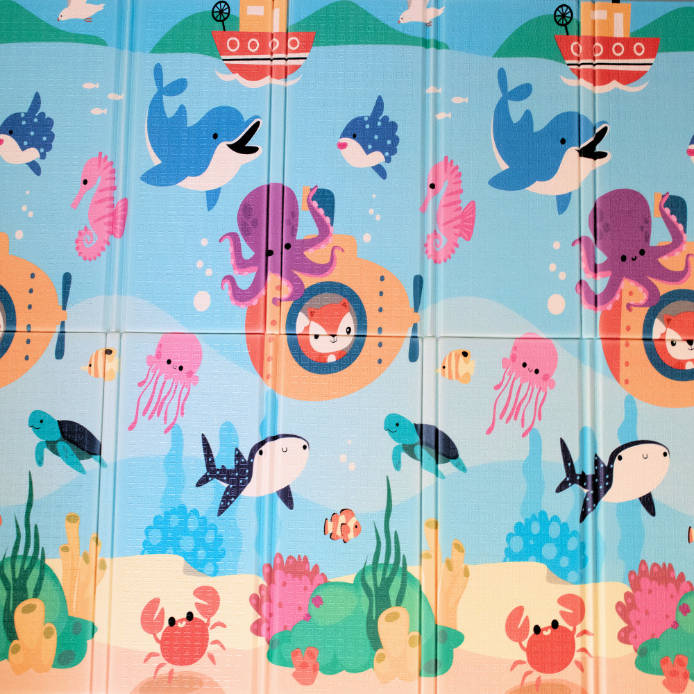 Under The Sea & Educational Folding Play Mat