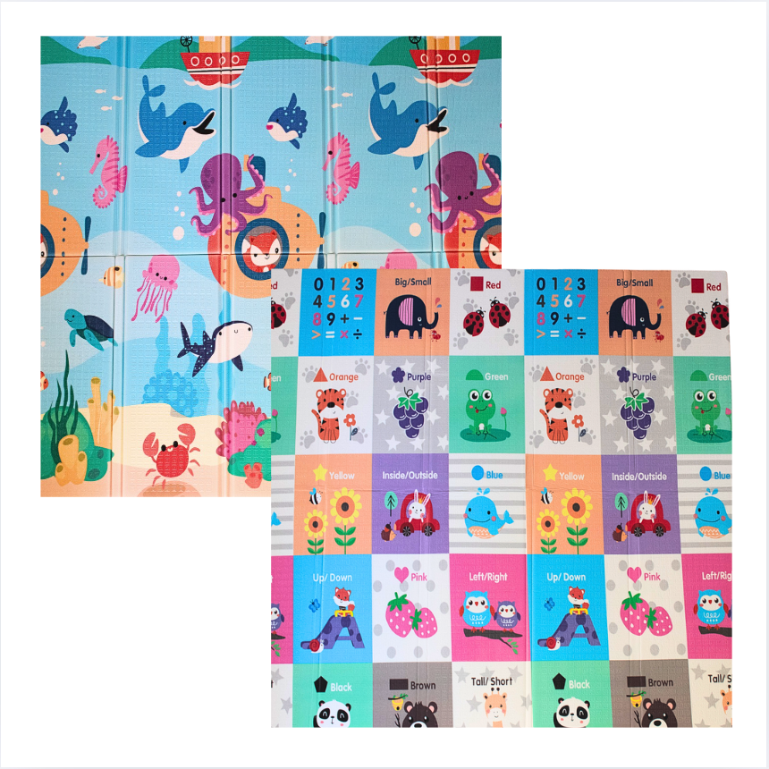 Under The Sea & Educational Folding Play Mat