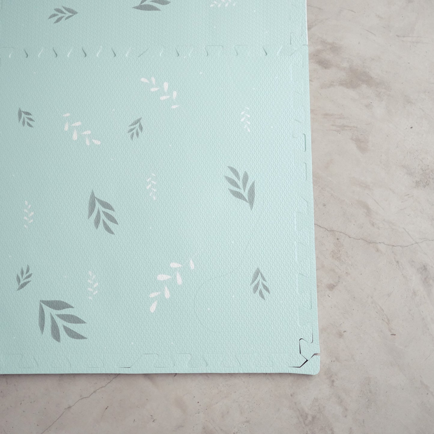 Magical Mint With Leaves Tile Play Mat