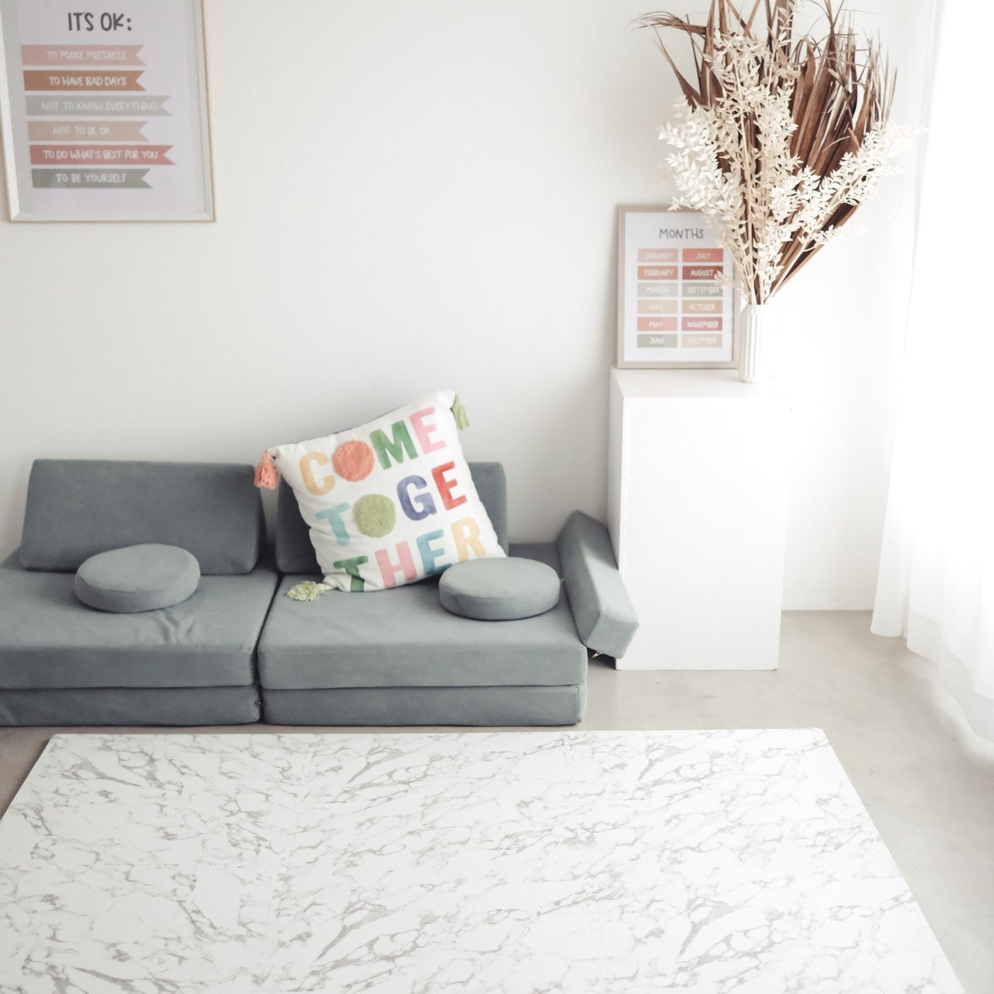 Magnificent Marble Tile Play Mat