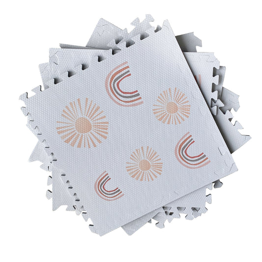 Rainbow Rise Crisp White Tile Play Mat