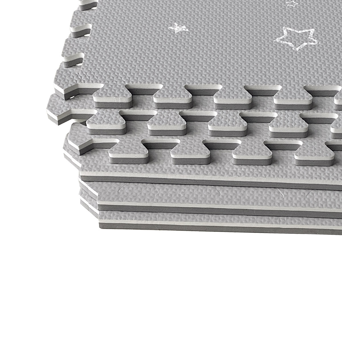Faded Stars & Moons on Grey Play Mat
