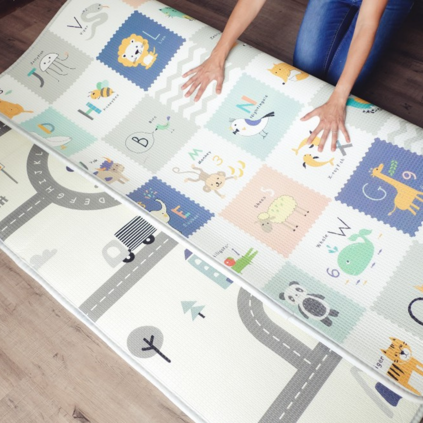 Large Road & Alphabet Play Mat