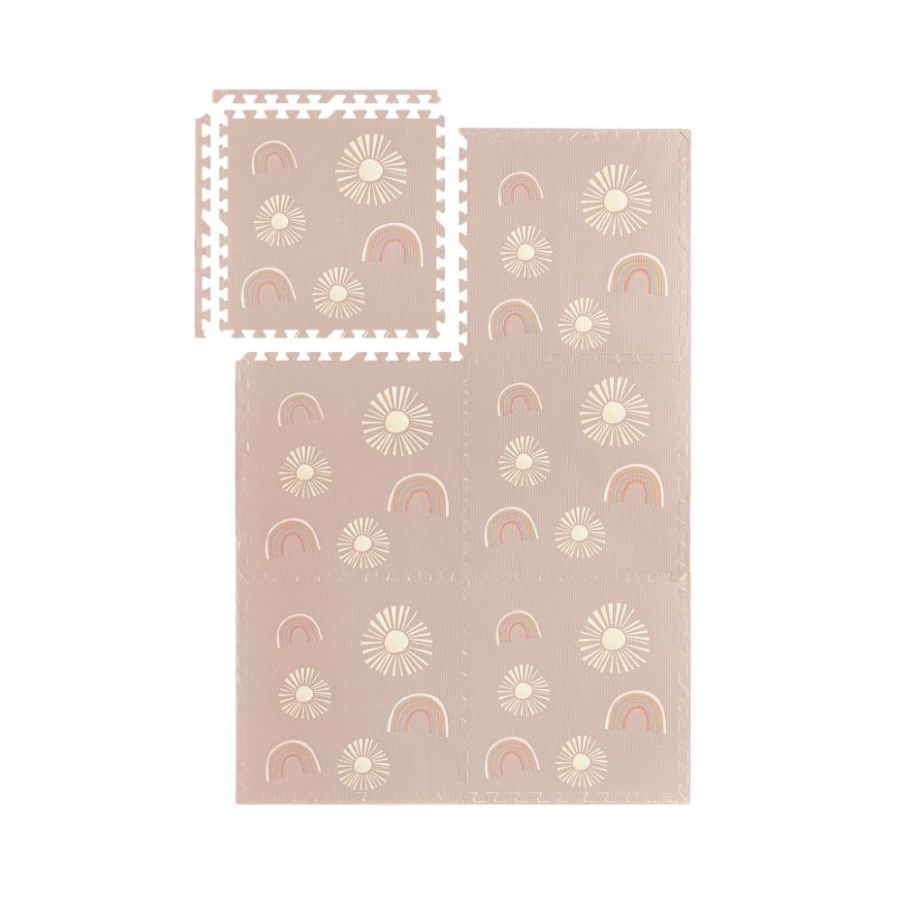 Rainbow Rise Pink Clay Tile Play Mat