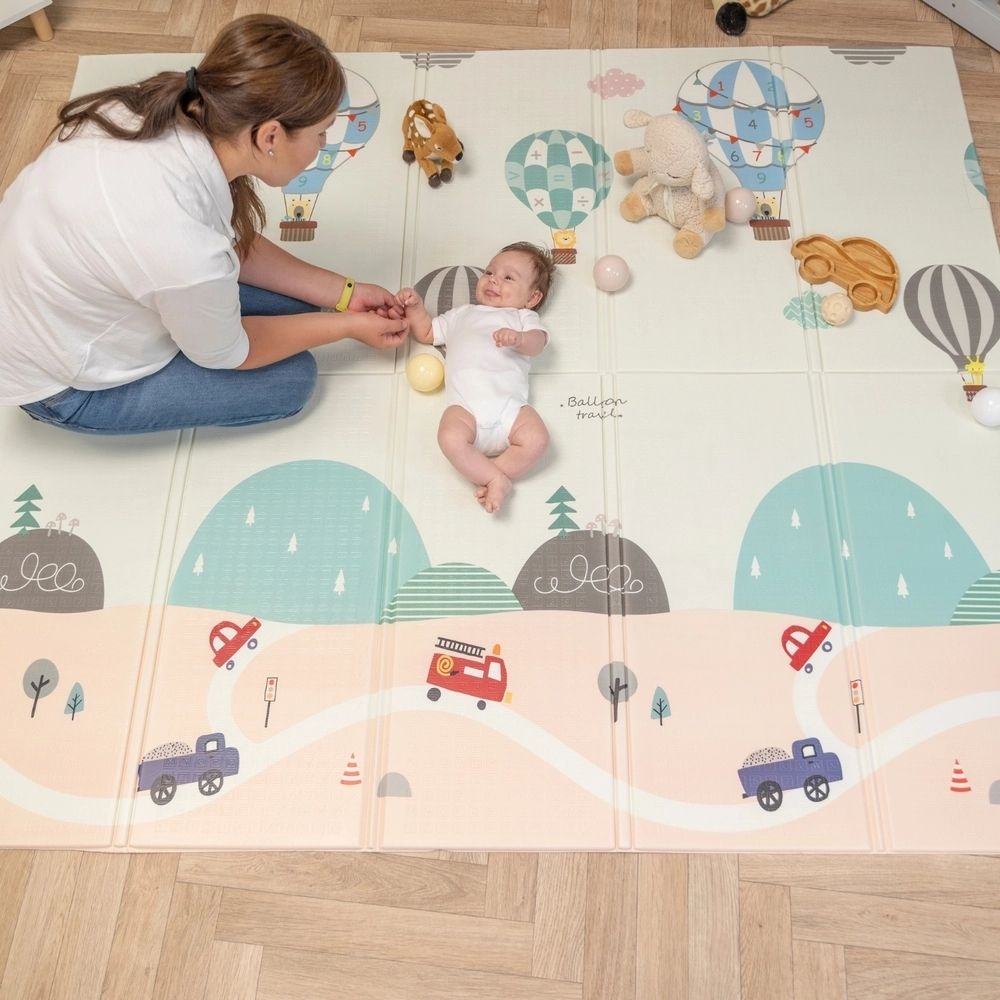 Large Balloon Educational Folding Play Mat