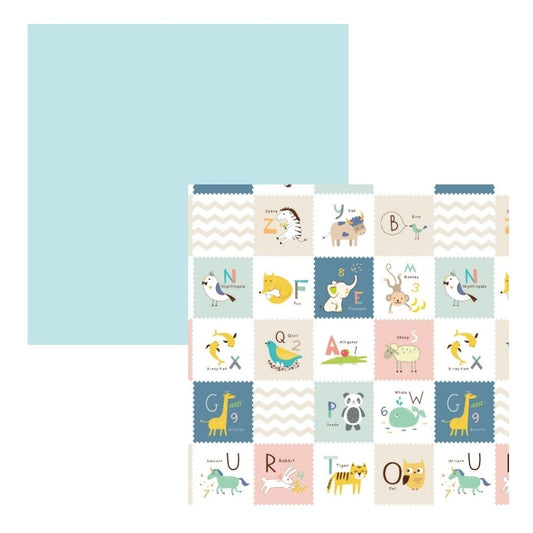 Mint & Alphabet Play Mat