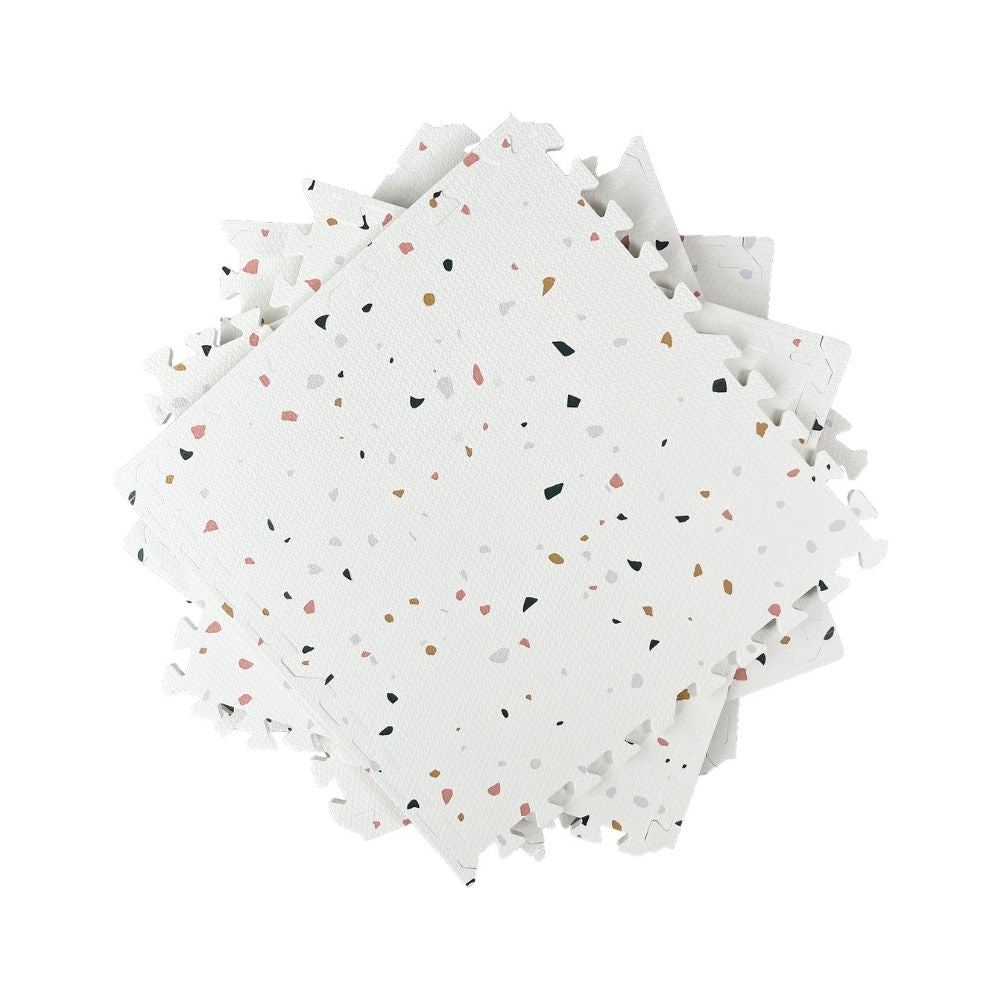 Terrazzo on White Tile Play Mat