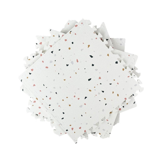 Terrazzo on White Tile Play Mat