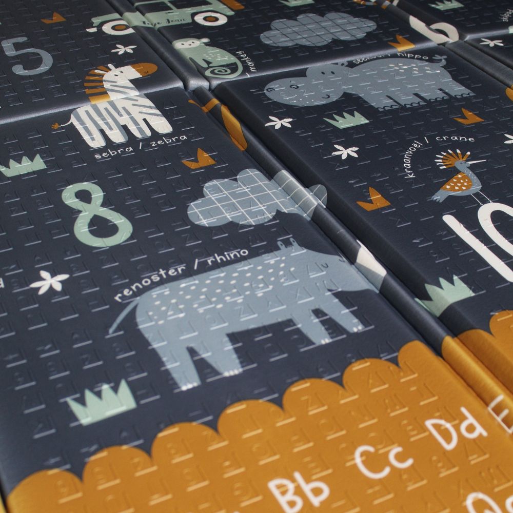 Safari Numbers & South African Road Map Folding Play Mat