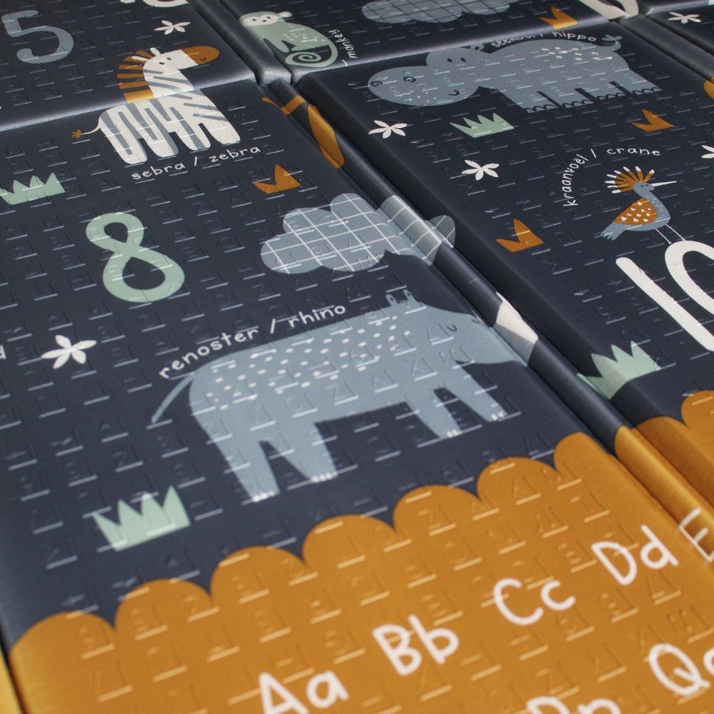 Safari Numbers & South African Road Map Folding Play Mat