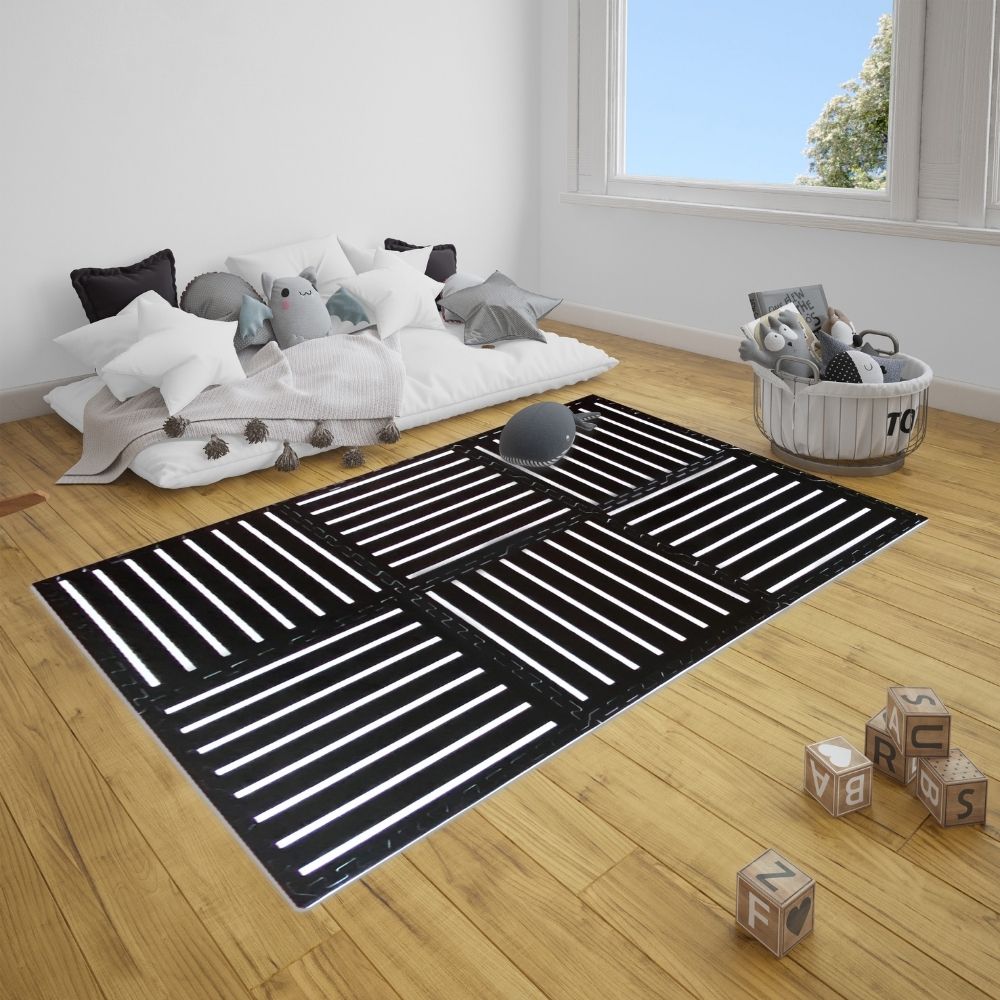 Black & White Stripe Tile Play Mat (Limited Edition)