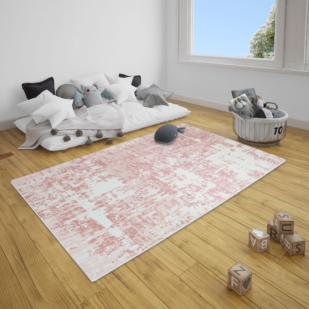 Blush Abstract Tile Play Mat