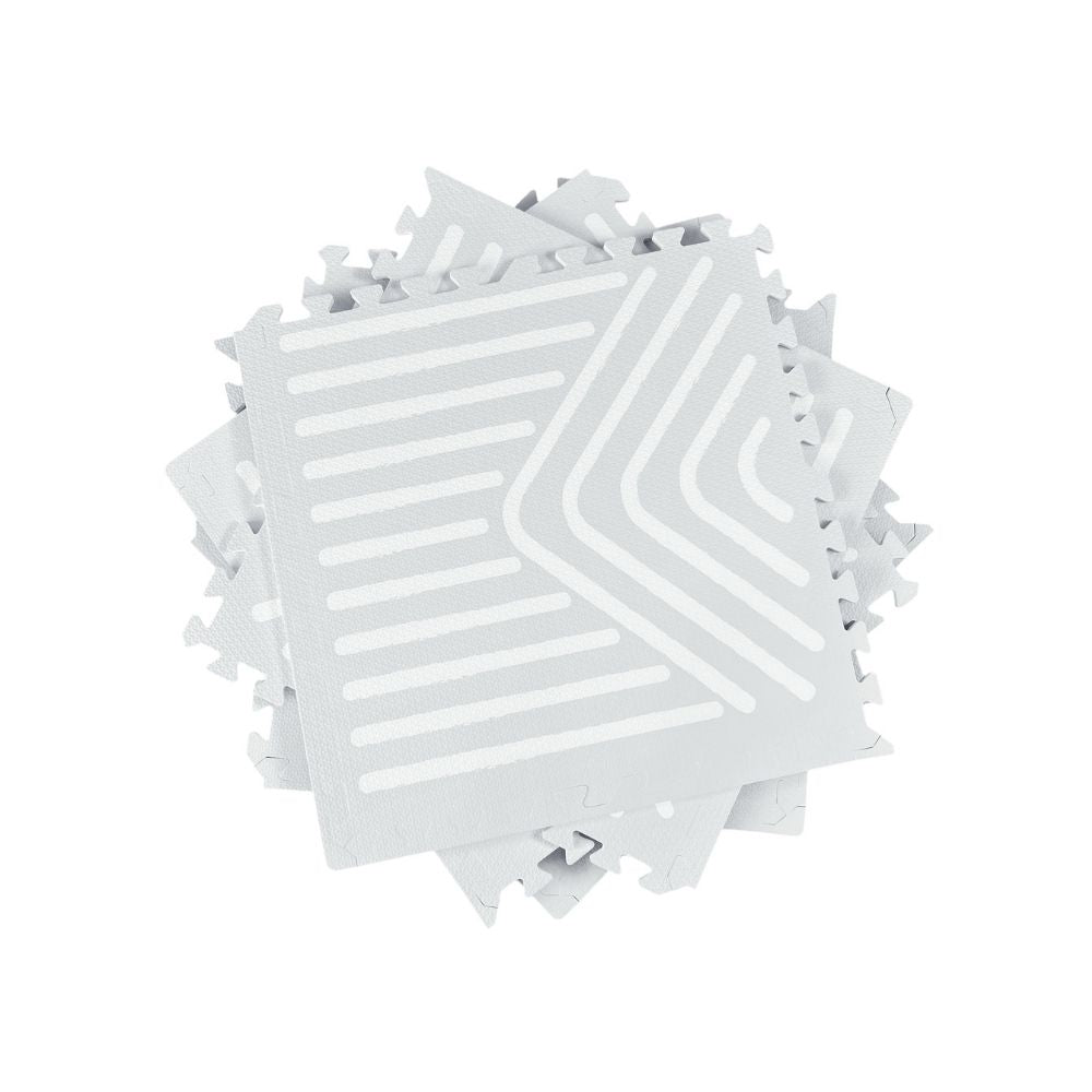 Light Grey Geometry Tile Play Mat
