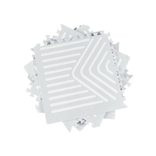 Light Grey Geometry Tile Play Mat