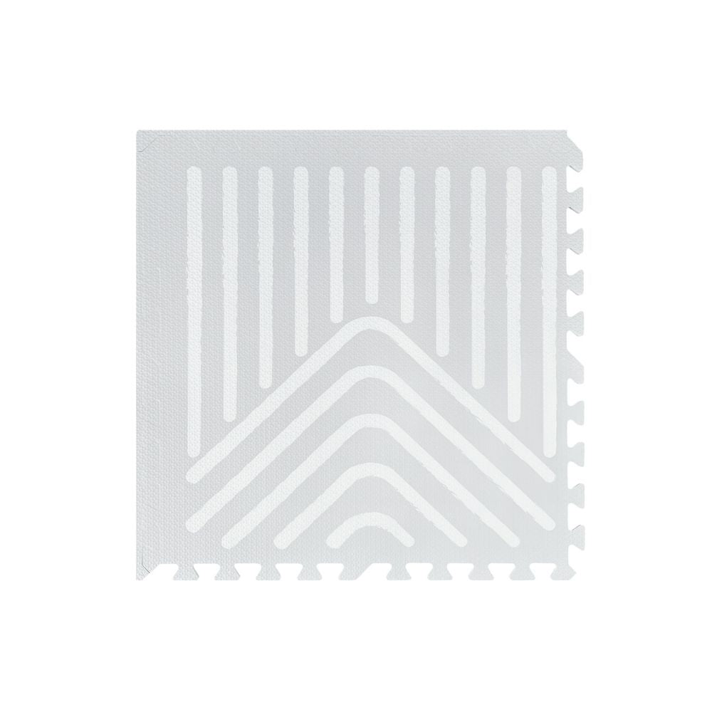 Light Grey Geometry Tile Play Mat
