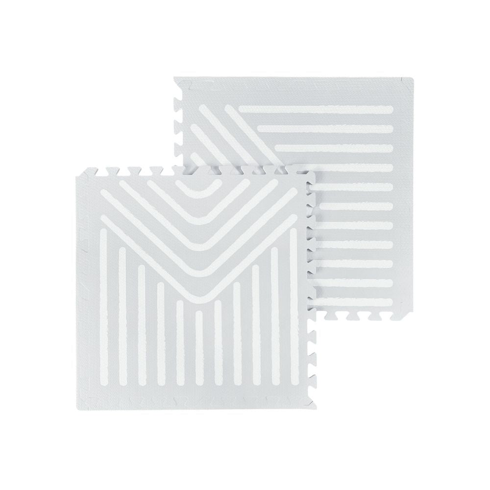 Light Grey Geometry Tile Play Mat