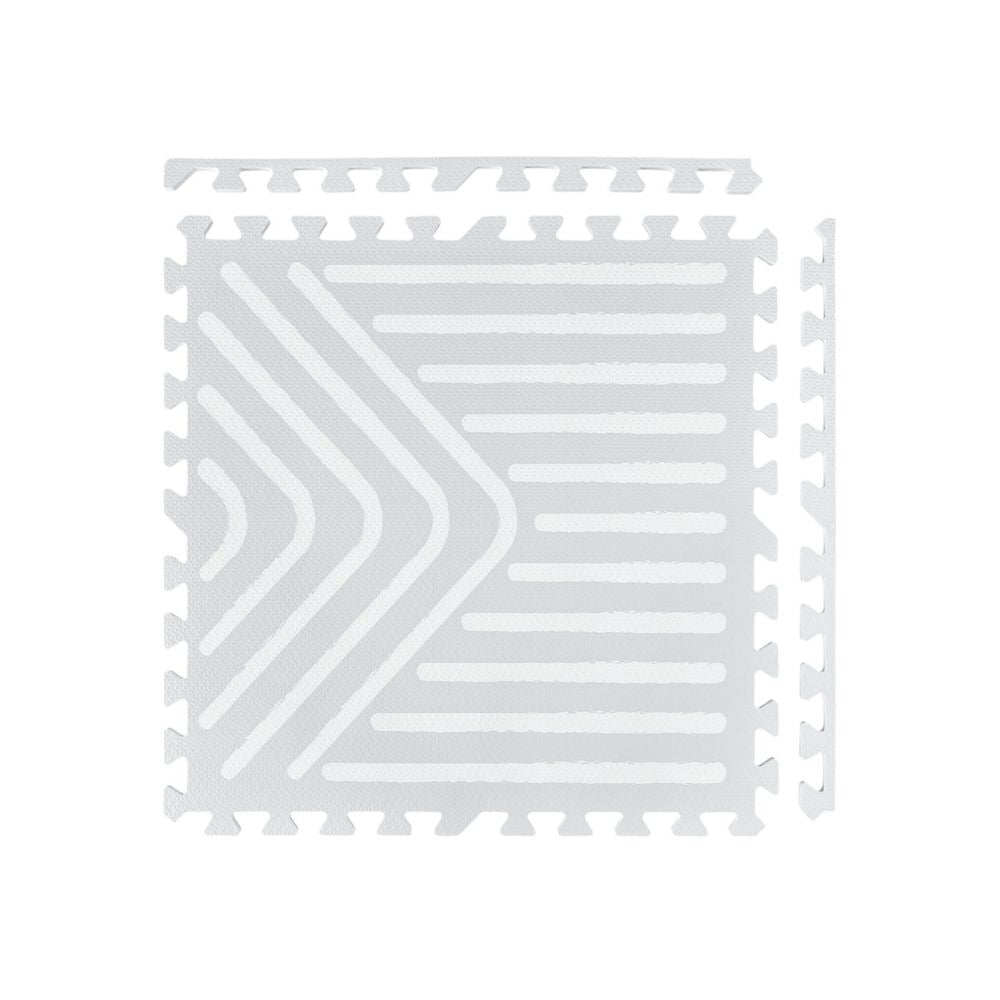 Light Grey Geometry Tile Play Mat