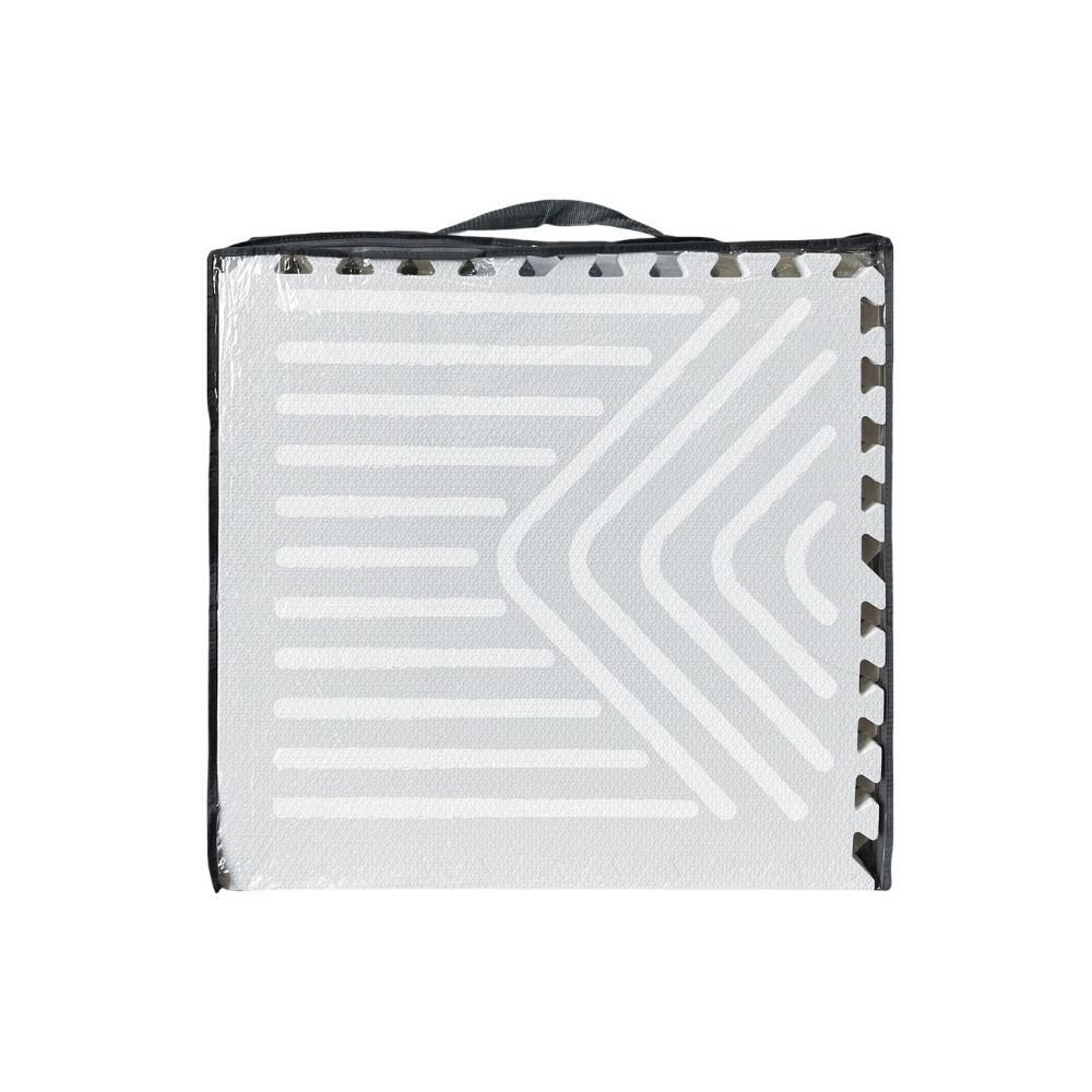 Light Grey Geometry Tile Play Mat