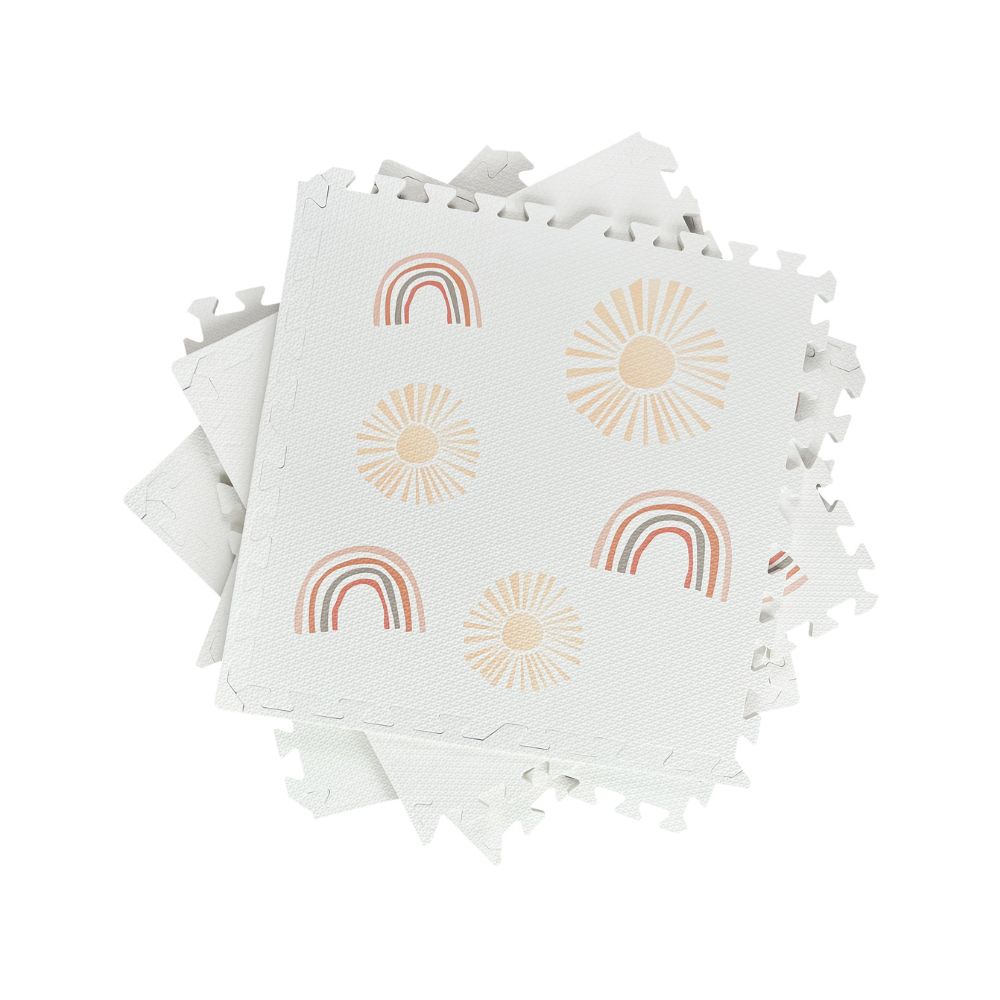 Rainbow Rise Crisp White Tile Play Mat