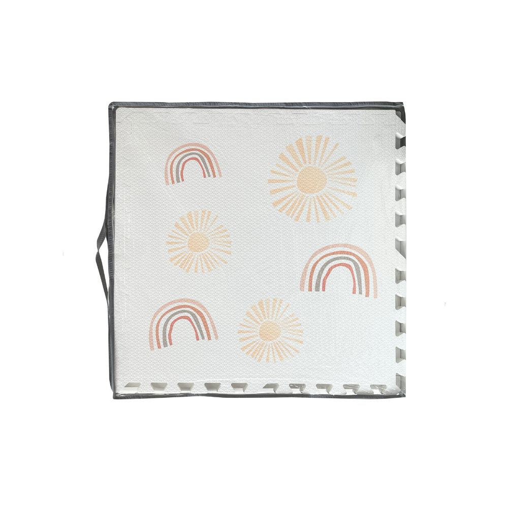 Rainbow Rise Crisp White Tile Play Mat