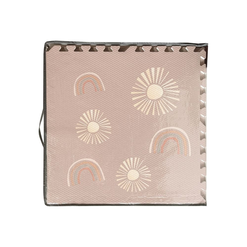 Rainbow Rise Pink Clay Tile Play Mat