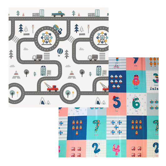 Road Map & Numbers Folding Play Mat