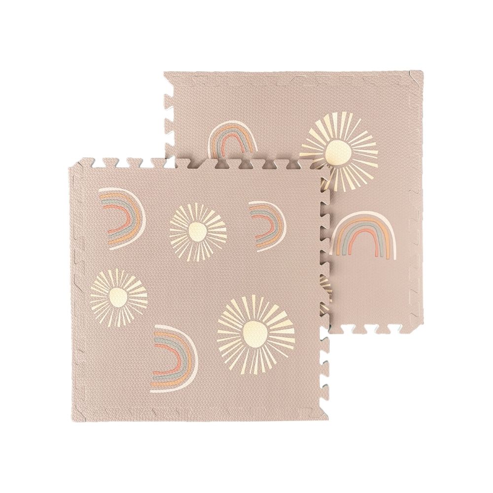 Rainbow Rise Pink Clay Tile Play Mat