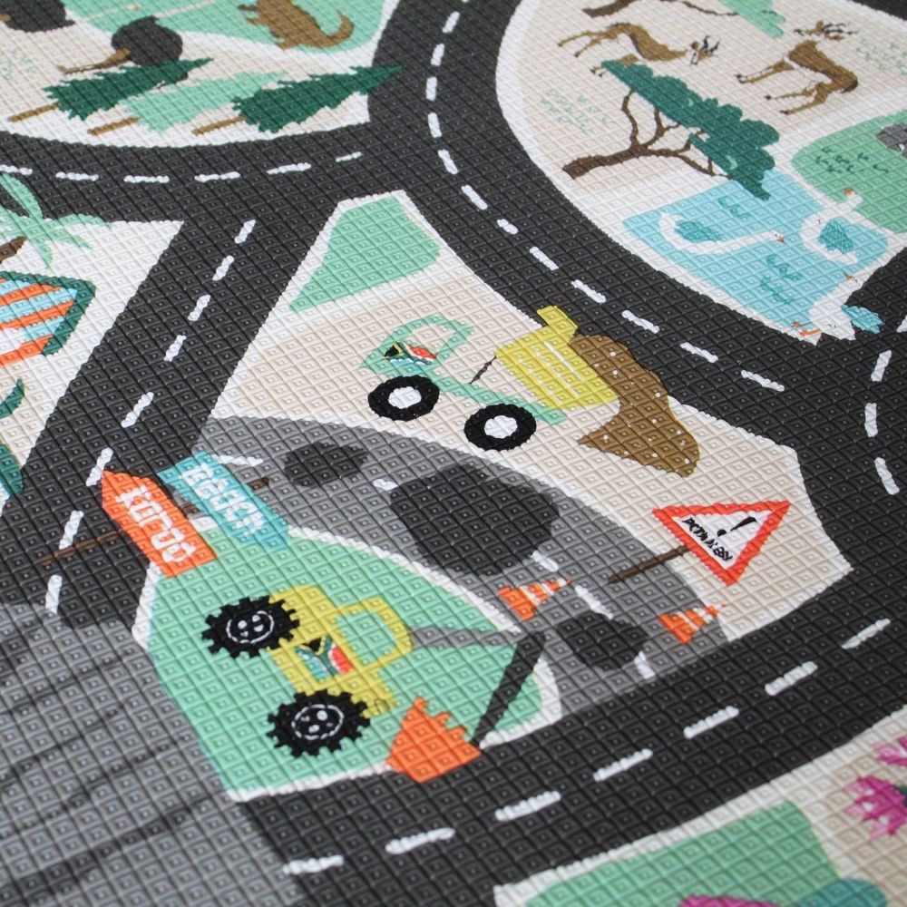 South African Road Map & Light Grey Play Mat