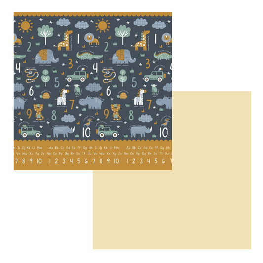 Safari Numbers & Cream Play Mat