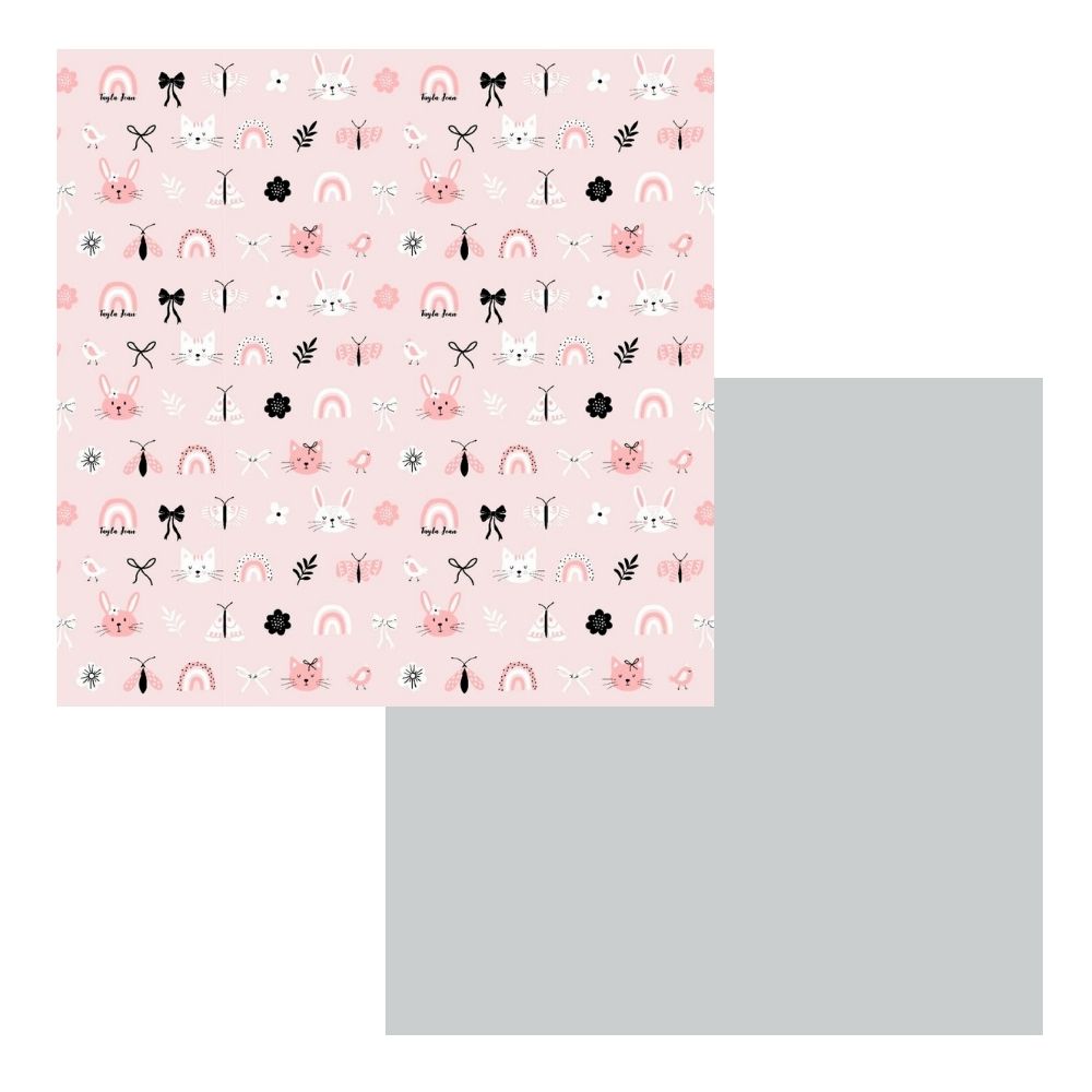 Rainbow Ribbons & Light Grey Play Mat