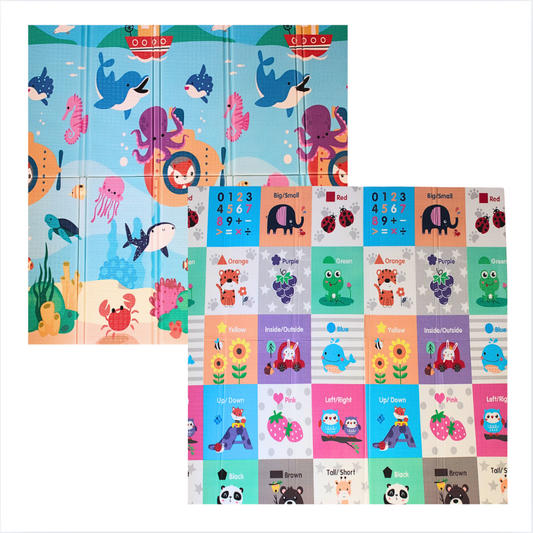Under The Sea & Educational Folding Play Mat