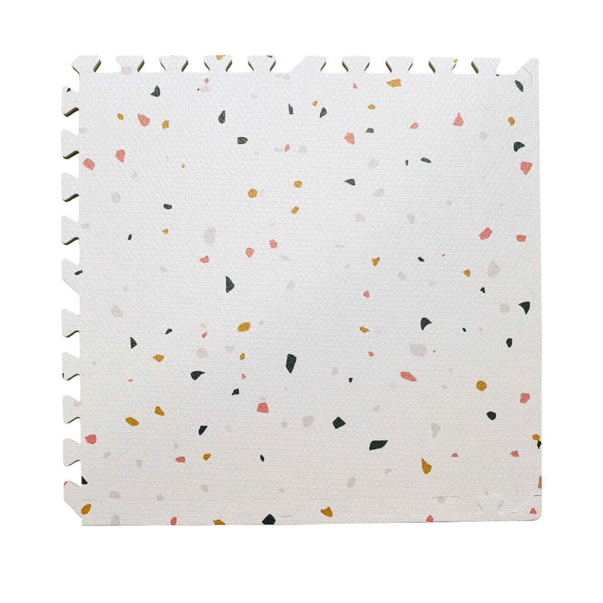 Terrazzo on white play mat Tayla Jean Play Mats