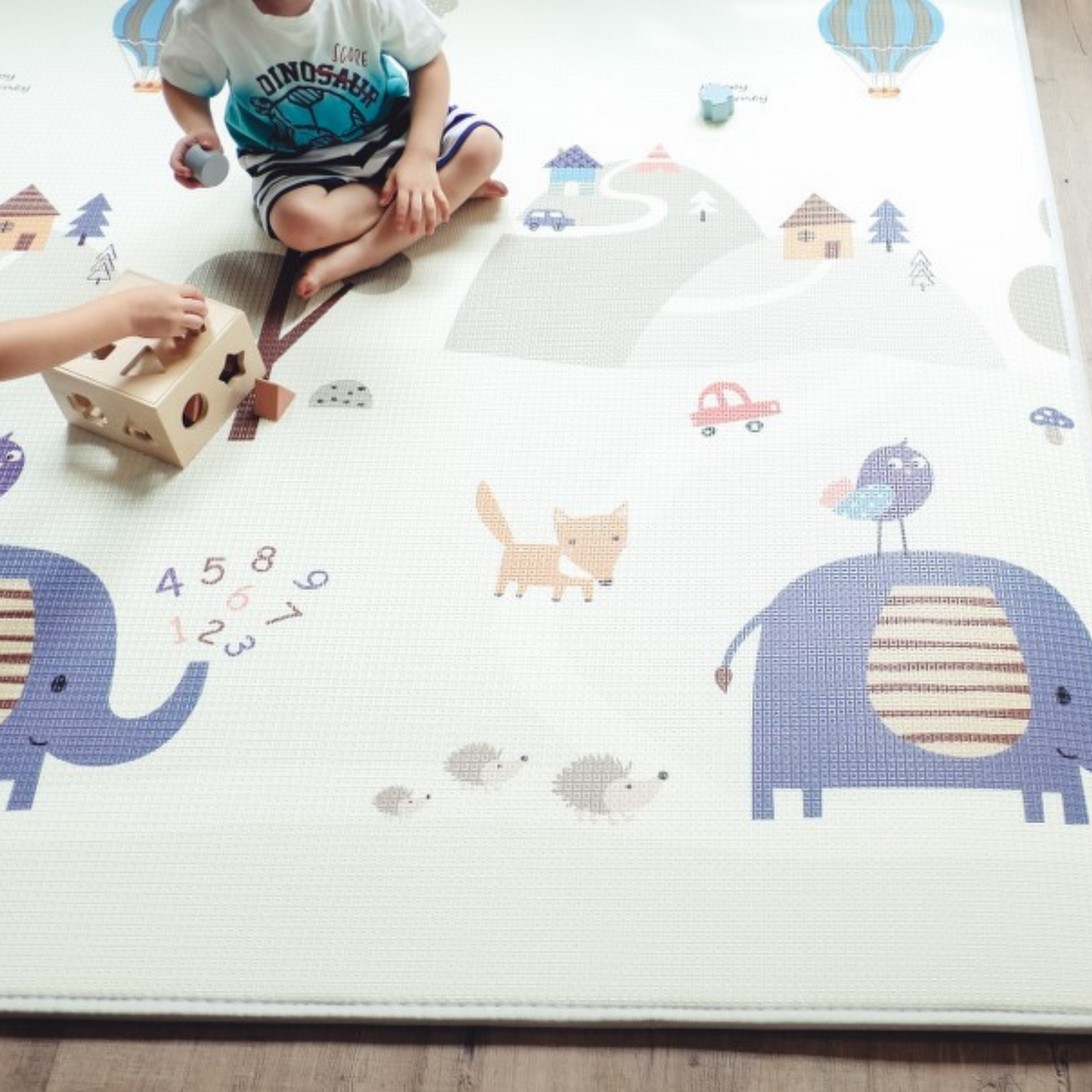 Woodlands and Car Track play mat
