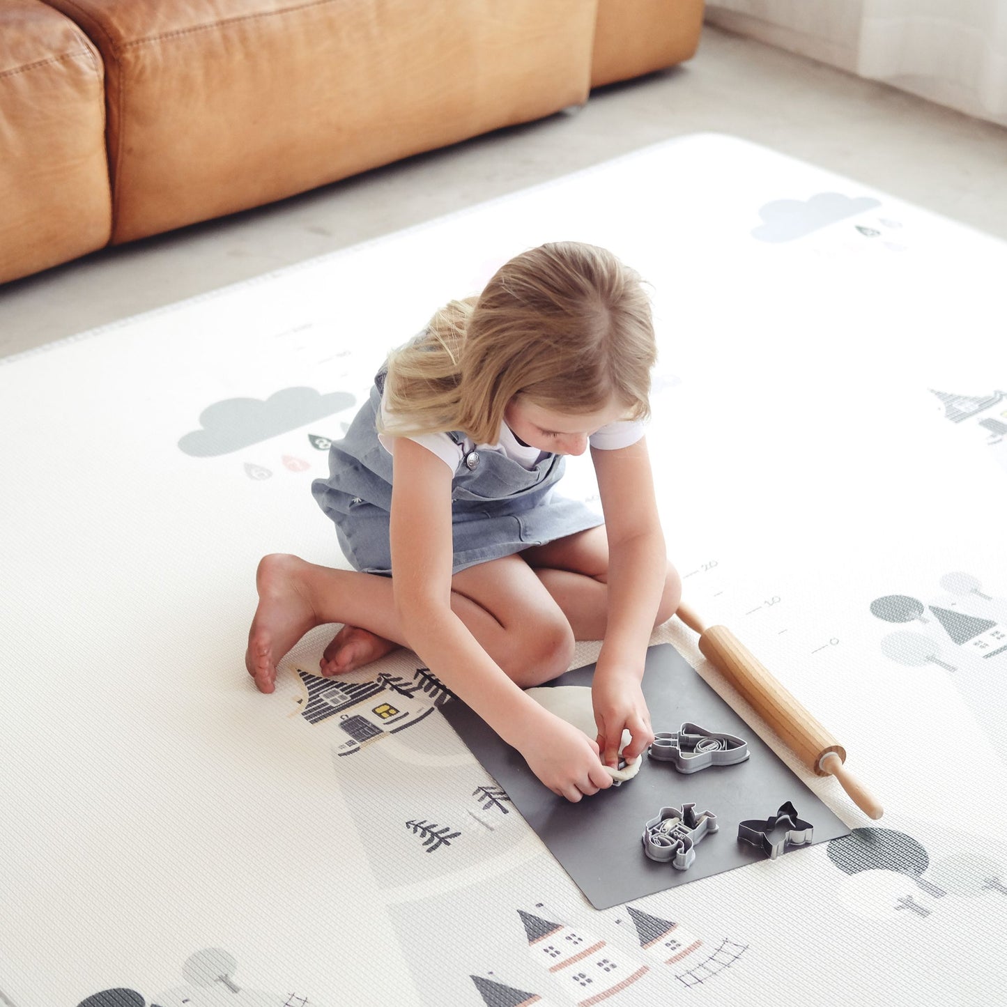 Brush Sand and Mountain Play Mat